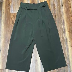 COS Dark Green Wide-Leg Pants approx 10/12US
